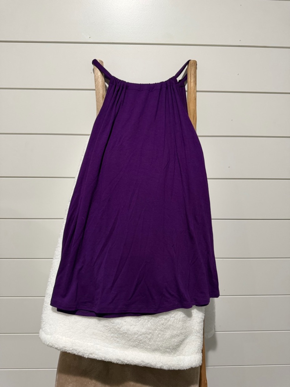 Loveappella Purple Halter Camisole